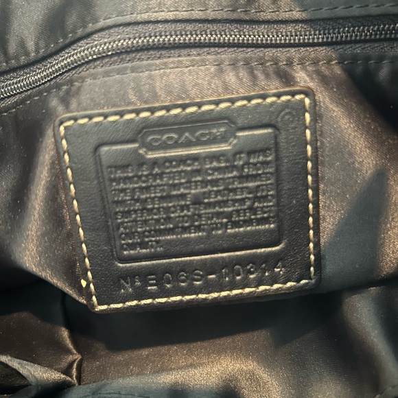 Coach Brown and Blue Hobo Bag - Picture 4 of 4